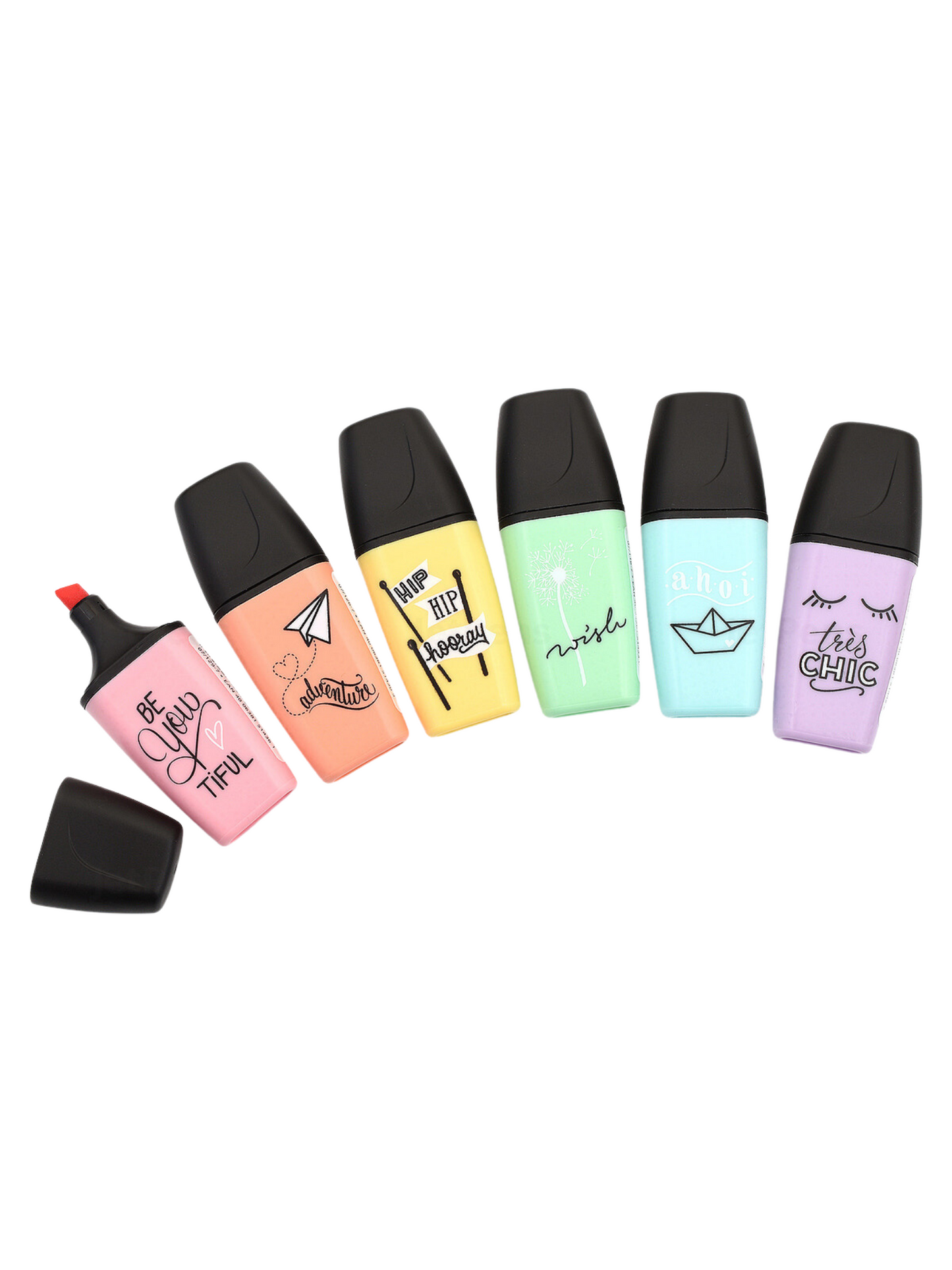 Stabilo Mini Boss - Set de 6 Colores Pastel