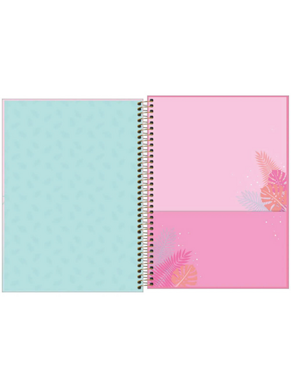 Cuaderno Multimaterias - Líneas - Flamingos