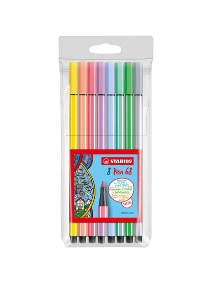 Stabilo Pen 8 Colores Pastel