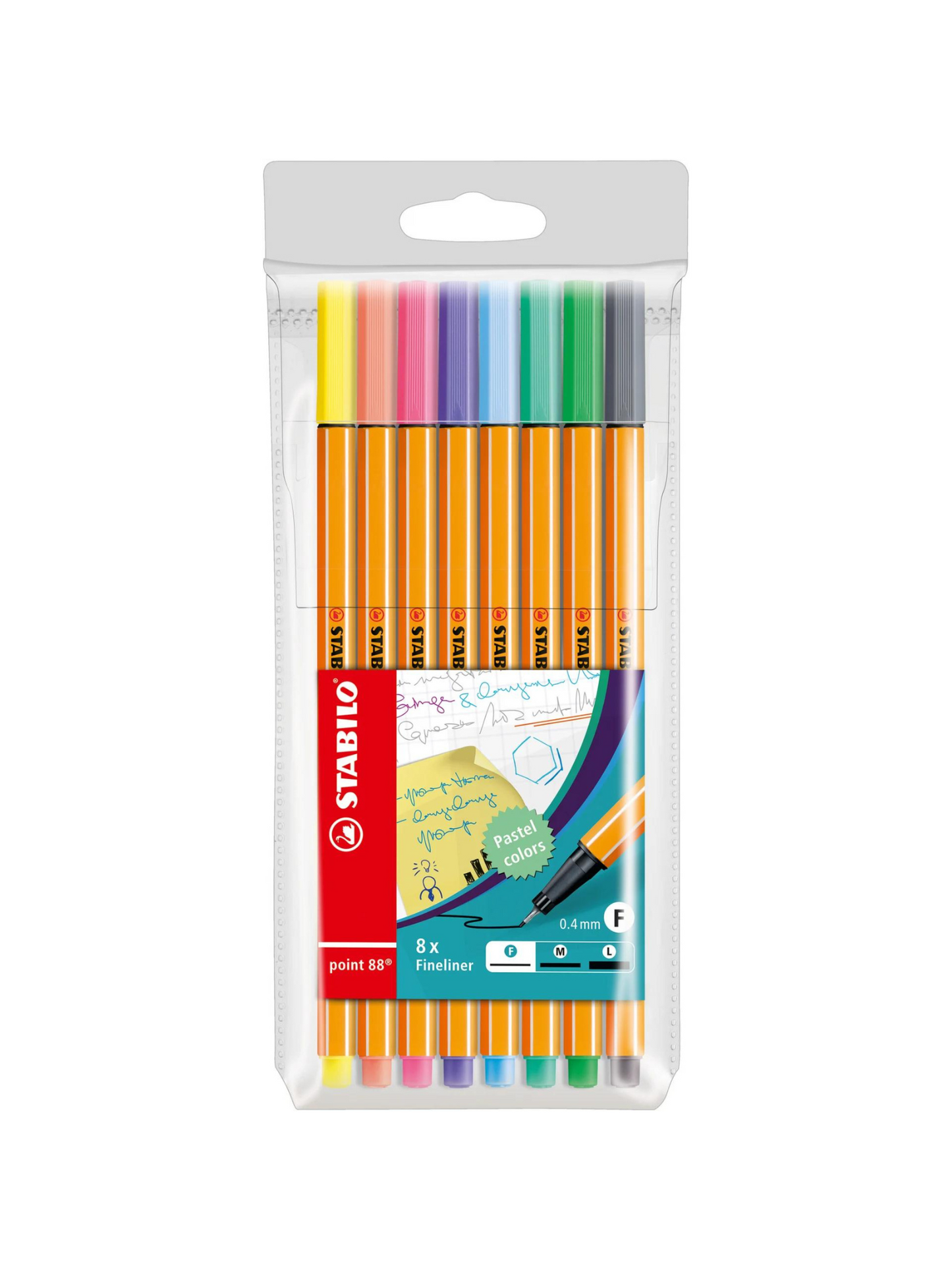 Stabilo Point - Set de 8 Colores Pastel