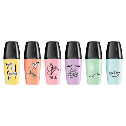 Stabilo Mini Boss - 6 Resaltadores Colores Pastel