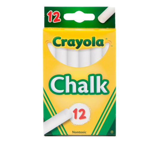 Tiza Blanca Crayola - 12 piezas