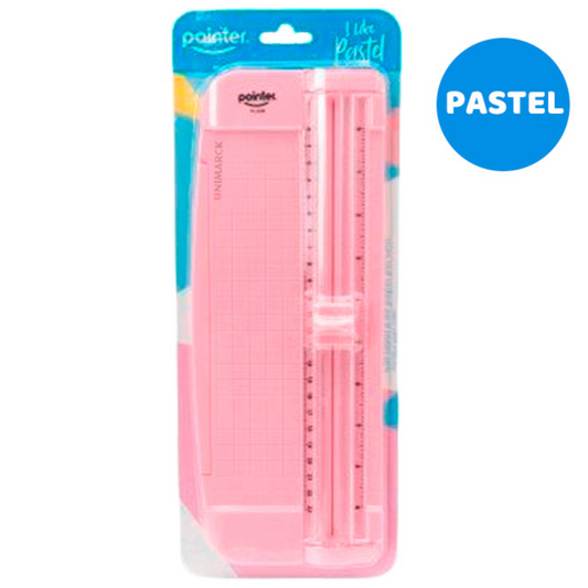 Cortadora de Papel - Mediana Rosa Pastel