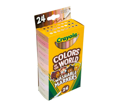 Crayola Markers Colors of the World - 24 Marcadores Punta Fina