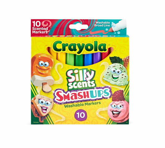 Crayola Markers Silly Scents - 10 Marcadores Punta Gruesa
