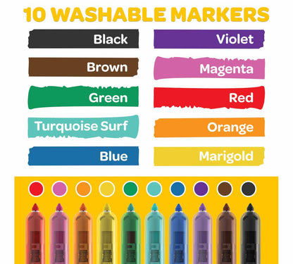 Crayola Clicks - 10 Marcadores Retráctiles