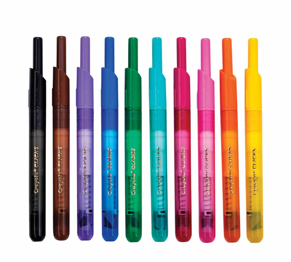 Crayola Clicks - 10 Marcadores Retráctiles