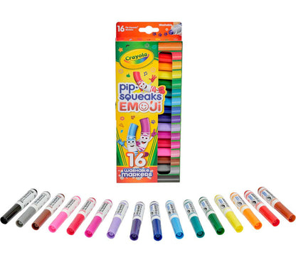 Crayola Pip-Squeaks Emoji - 16 Marcadores de Sello