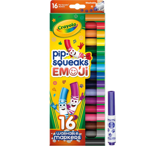 Crayola Pip-Squeaks Emoji - 16 Marcadores de Sello
