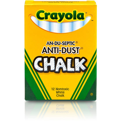Tiza Blanca Antipolvo Crayola - 12 piezas