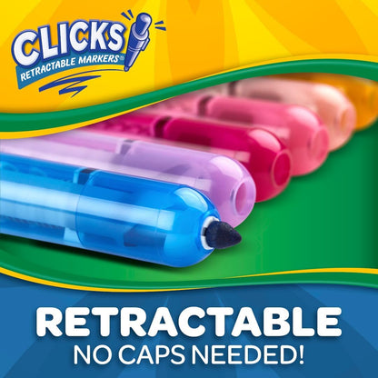 Crayola Clicks - 10 Marcadores Retráctiles