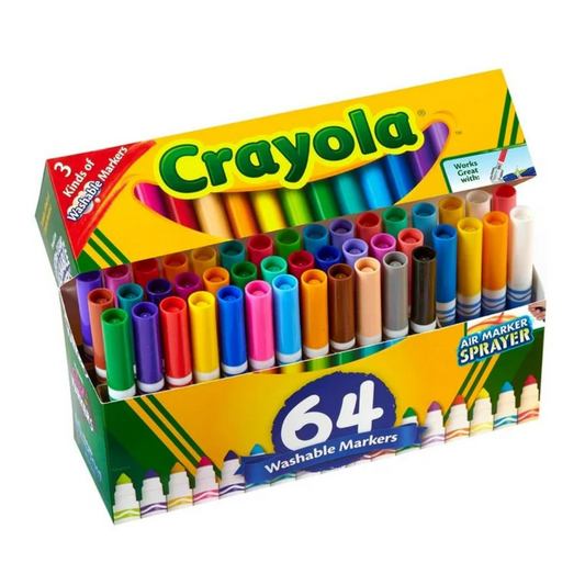 Crayola Markers - 64 Marcadores Punta Gruesa