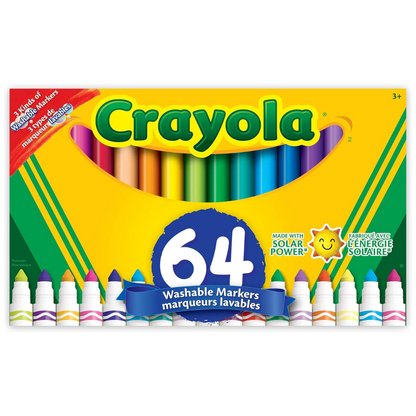 Crayola Markers - 64 Marcadores Punta Gruesa