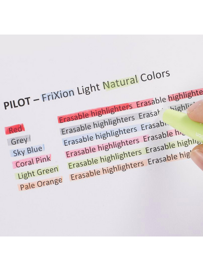 Resaltadores Pilot Frixion - Set de 6 Colores Naturales