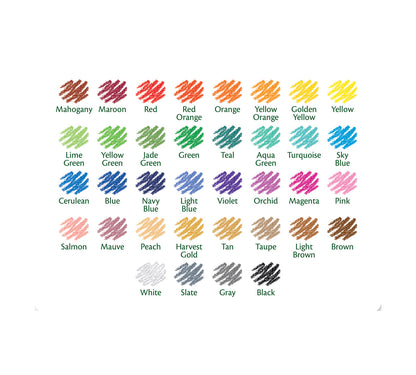 Crayones Borrables Crayola - Caja de 36 Colores