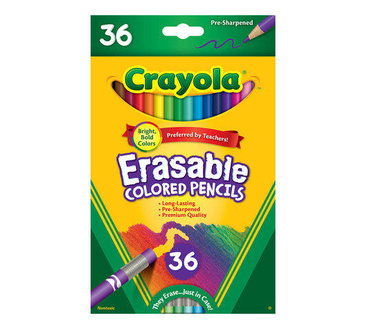 Crayones Borrables Crayola - Caja de 36 Colores