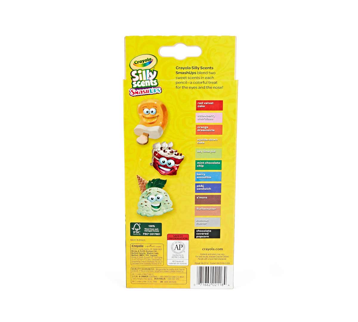 Crayones Crayola Silly Scents - Caja de 12 Colores