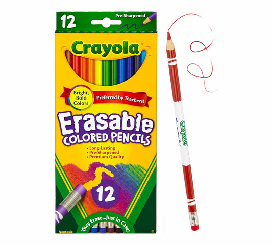 Crayones Borrables Crayola - Caja de 12 Colores