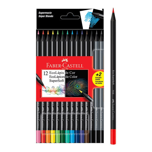 Crayones Faber Castell - Caja de 12 Colores