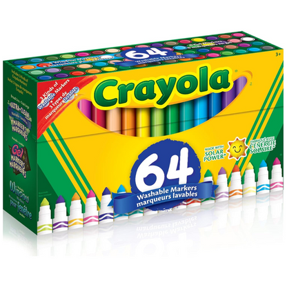 Crayola Markers - 64 Marcadores Punta Gruesa