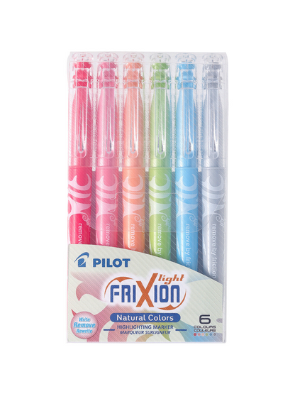 Resaltadores Pilot Frixion - Set de 6 Colores Naturales