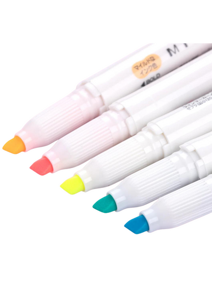 Zebra Mildliner - Set de 5 Colores Fluorescentes