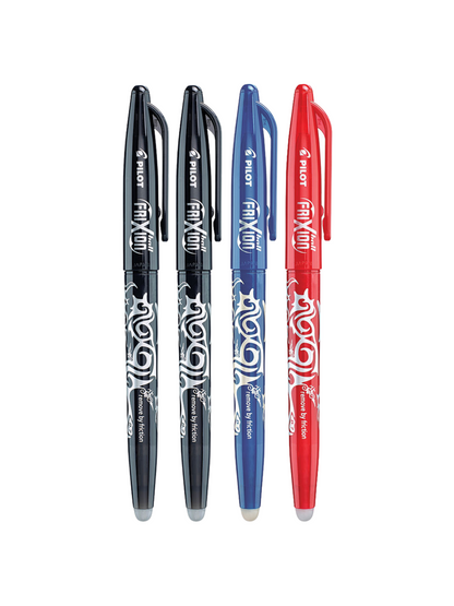 Bolígrafos Pilot Frixion Borrables - 0.7 mm - Set de 4