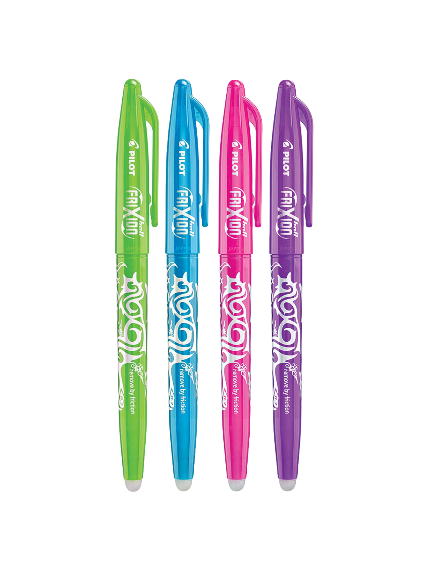 Bolígrafos Pilot Frixion Borrables - 0.7 mm - Set de 4