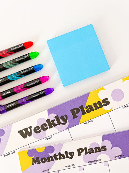 Planner Kit # 1 con Plumas Fuente