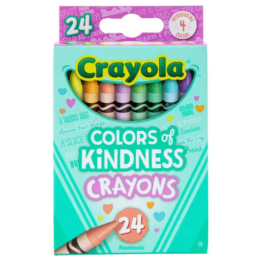 Crayones de Cera Crayola Kindness - Caja de 24 Colores