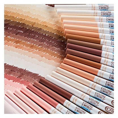 Crayola Markers Colors of the World - 24 Marcadores Punta Fina